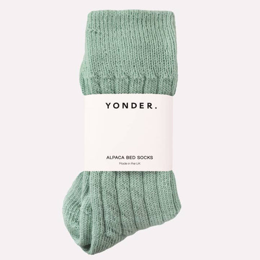 Alpaca Bed Socks Sage