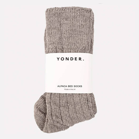 Alpaca Bed Socks Smoke