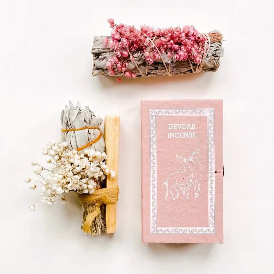 Energy cleansing smudge set