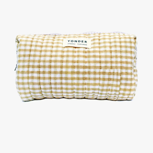 Organic Cotton Wash Bag | Mustard