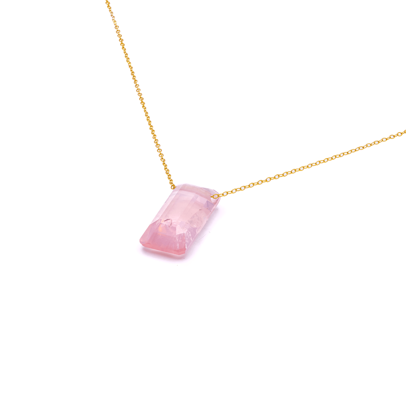 Rose Quartz crystal amulet