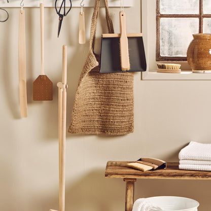 Dustpan & brush with cotton string