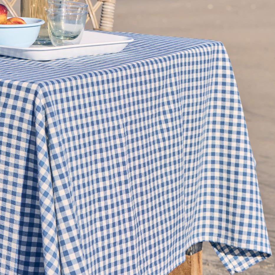 Oblong Check Table Cloth